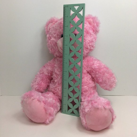 Build A Bear Workshop Plush Teddy Bear Pink Heart Nose Stuffed Animal 17" BAB - Picture 8 of 12